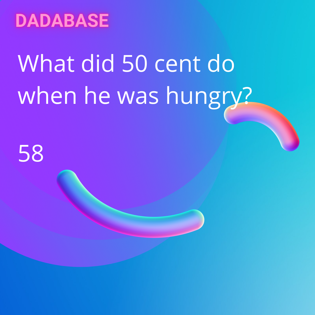 What did 50 cent do when he was hungry? 58 - DADABASE