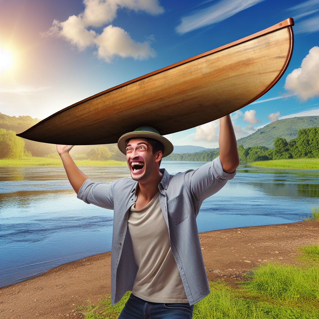 If you turn a canoe upside down, you can wear it as a hat - because it's capsized