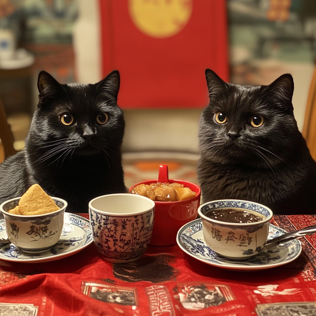 I think my cats are communists. - They expect free food and keep talking about Mao.